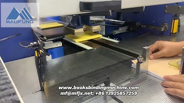 Maufung Three knife Book Trimmer & Auto Round Corner Cutting Machine for diaries/ hard cover books
