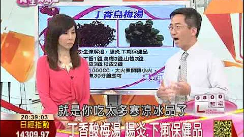 丁香酸梅湯　抑口渴消暑熱 | 養生我知道 | 三立財經台CH88 - 天天要聞