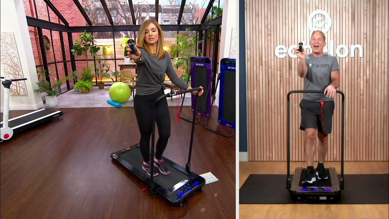 FITNATION Slimline Pro Walking Treadmill w/ Echelon App on QVC YouTube