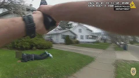 Akron police release body camera footage of officer shooting teen suspect