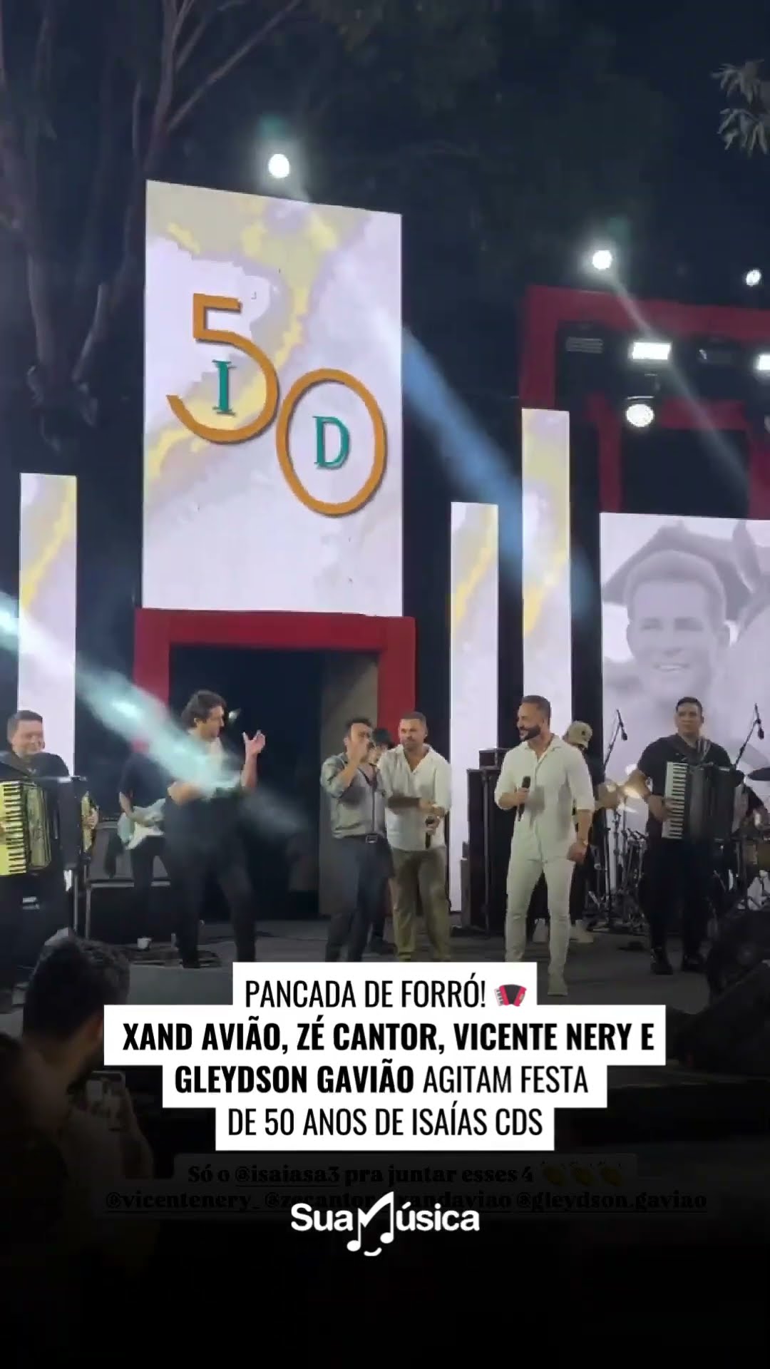 Quem também queria ter ido? ??  #XandAvião #ZéCantor #VicenteNery #GleydsoGavião