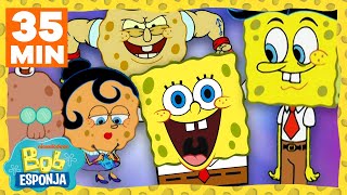 Bob Esponja | Maratona da Família de Bob Esponja em 35 minutos! | Bob Esponja em Português