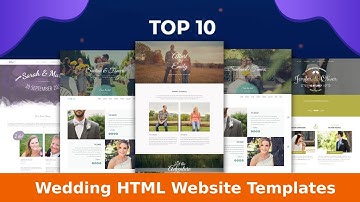 Top 10 Wedding HTML Website Templates | Marriage And Wedding Templates In HTML | Wpshopmart