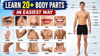 Learn 20+ Body Parts in the Easiest Way | Body Parts Names for Kids #body 