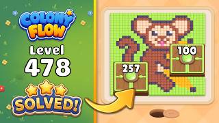 Colony Flow! - Level 478 Walkthrough 🧩 | Solution & Gameplay (ABI GAMES) 🐜
