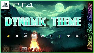 (PAID) Campfire In The Mountains - Dynamic Theme - PS4