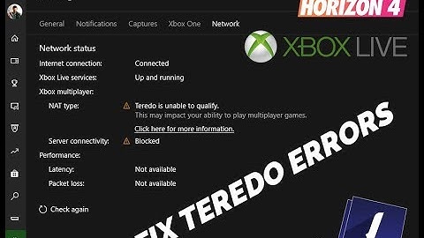 Forza Horizon 4 Infinite Horizon life connect / Xbox Live Unable to qualify Teredo 7 STEPS TO FIX