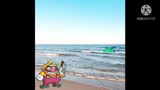 Wario dies after accidentally fishing Duke Fishron