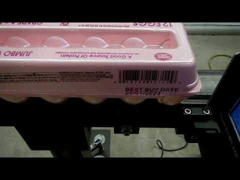 Smartjet Blue Egg carton printing by Gateway Coding