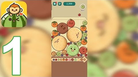 QS Monkey Land: Fruit Merge - Gameplay Walkthrough Part 1 - Tutorial (Android, iOS)
