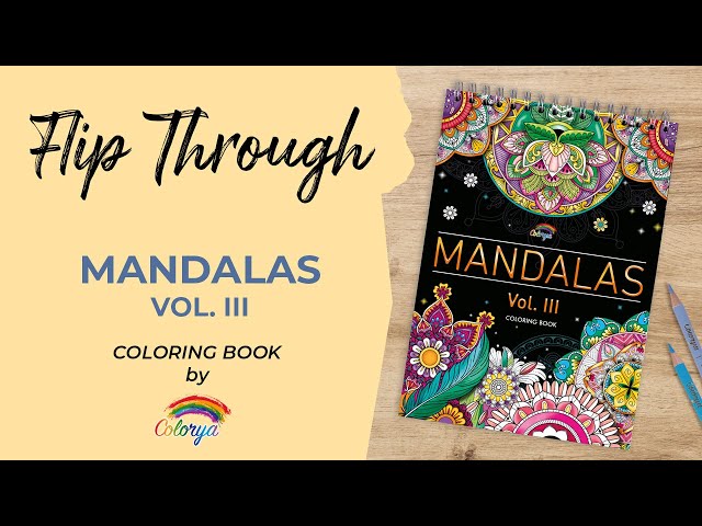 Adult Colouring Book Flip Through and Color - Colorya Colouring