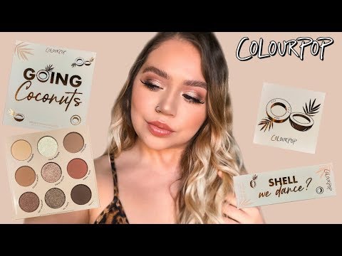 Colourpop Coconut Collection Swatches Tutorial Review