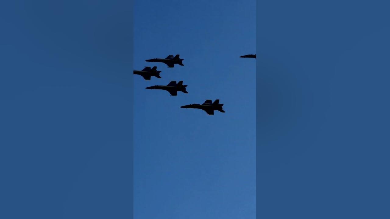 Blue Angels making a big turn over our house. Sept 2024. Miramar Air