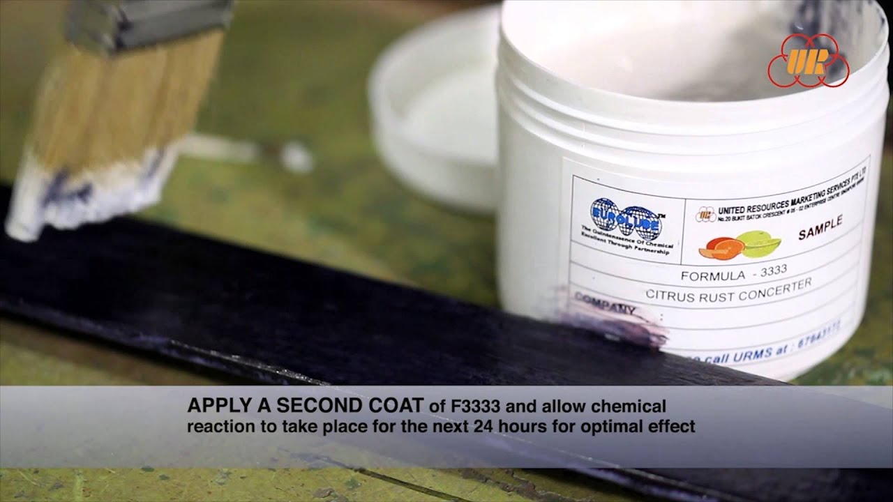 Eurolube F3333 Citrus Rust Converter Demo