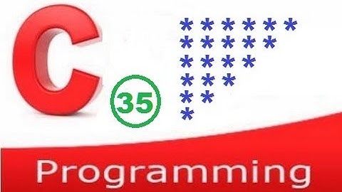 C programming video tutorial - pattern printing 5