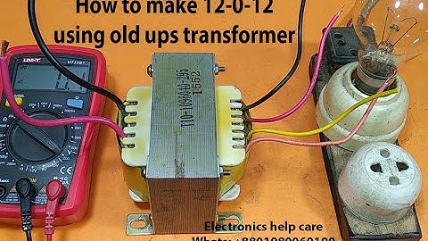 how to use ups transformer