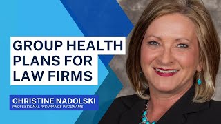 Group Health Plans for Law Firms: Christine Nadolski of Professional Insurance Programs by State Bar of Wisconsin 12 views 7 months ago 4 minutes, 58 seconds