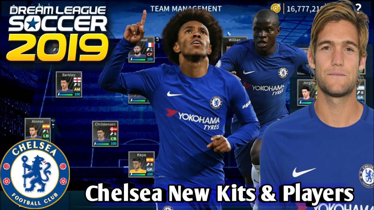 Dream League Soccer 2019 Chelsea _New _Season_ Kits & Players - Youtube