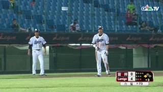 06/08 富邦 vs Lamigo 三局下，林哲瑄精彩接殺！替球隊化解失分危機