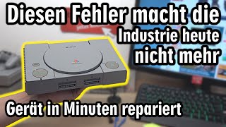 Diesen Fehler macht die Industrie heute nicht mehr ... Playstation in Minuten repariert