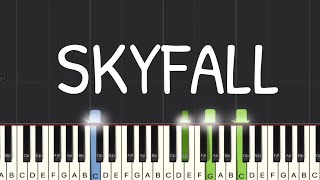 Adele - Skyfall Piano Tutorial | Medium