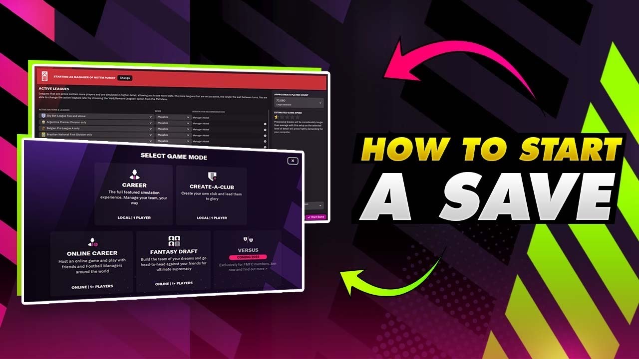Starting Your First FM22 Save and What Settings to Use | Football ...