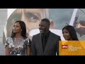 Sabrina Dhowre, Idris Elba and Isan Elba at the Hobbs and Shaw Premiere