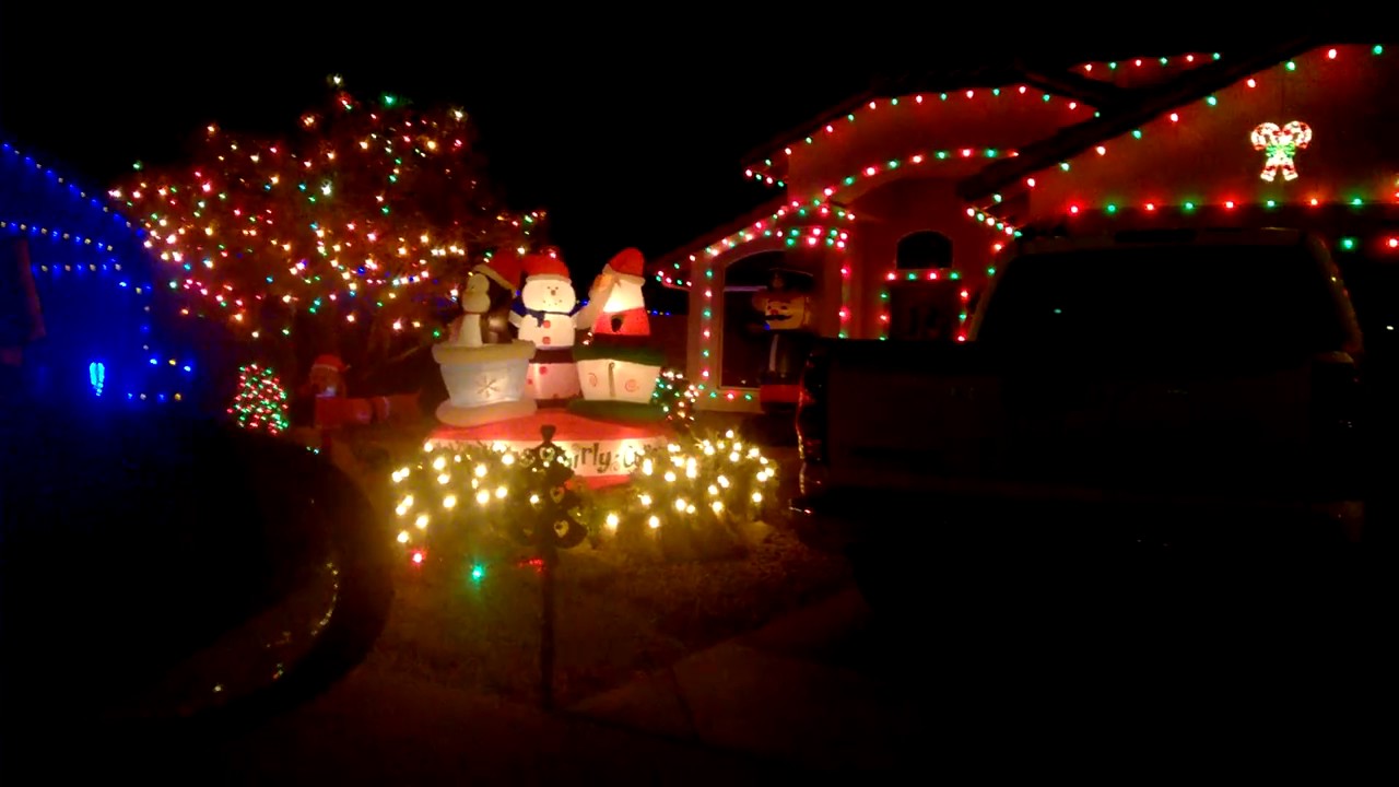 W. Natal Circle, Mesa AZ. Neighborhood Christmas Lights YouTube