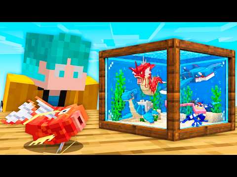 NOOB vs PRO Pokémon AQUARIUM in Minecraft