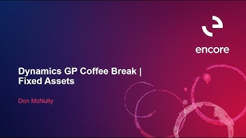 Fixed Assets in Dynamics GP