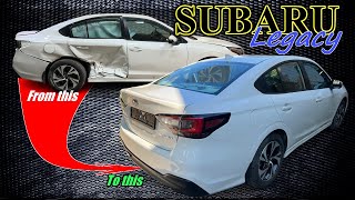 Subaru Legacy. Right side rebuilding.