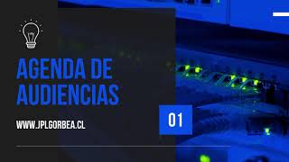 Agenda de audiencias  JPLGorbea