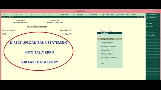 How to import your bank statement excel to tally erp 9 | auto reconcilition screenshot 3