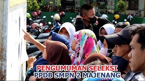 Pengumumann Hasil Seleksi PPDB