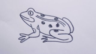 How to draw a Frog 🐸 Easy drawing step by step