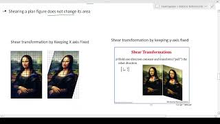 9 Matrix Multiplication - Transformation as a    Shear