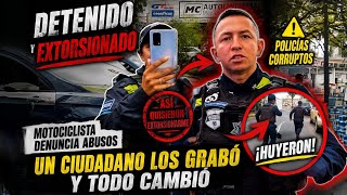 Citizen discovers municipal police officers extorting a motorcyclist