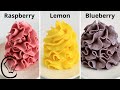 Condensed Milk Buttercream COMPILATION Raspberry Lemon Blueberry Silky Smooth NO Icing Sugar EASY