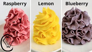 Condensed Milk Buttercream COMPILATION Raspberry Lemon Blueberry Silky Smooth NO Icing Sugar EASY