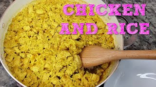 CHICKEN AND RICE | Yellow Rice and Chicken Recipe | BLACK BEANS Recipe