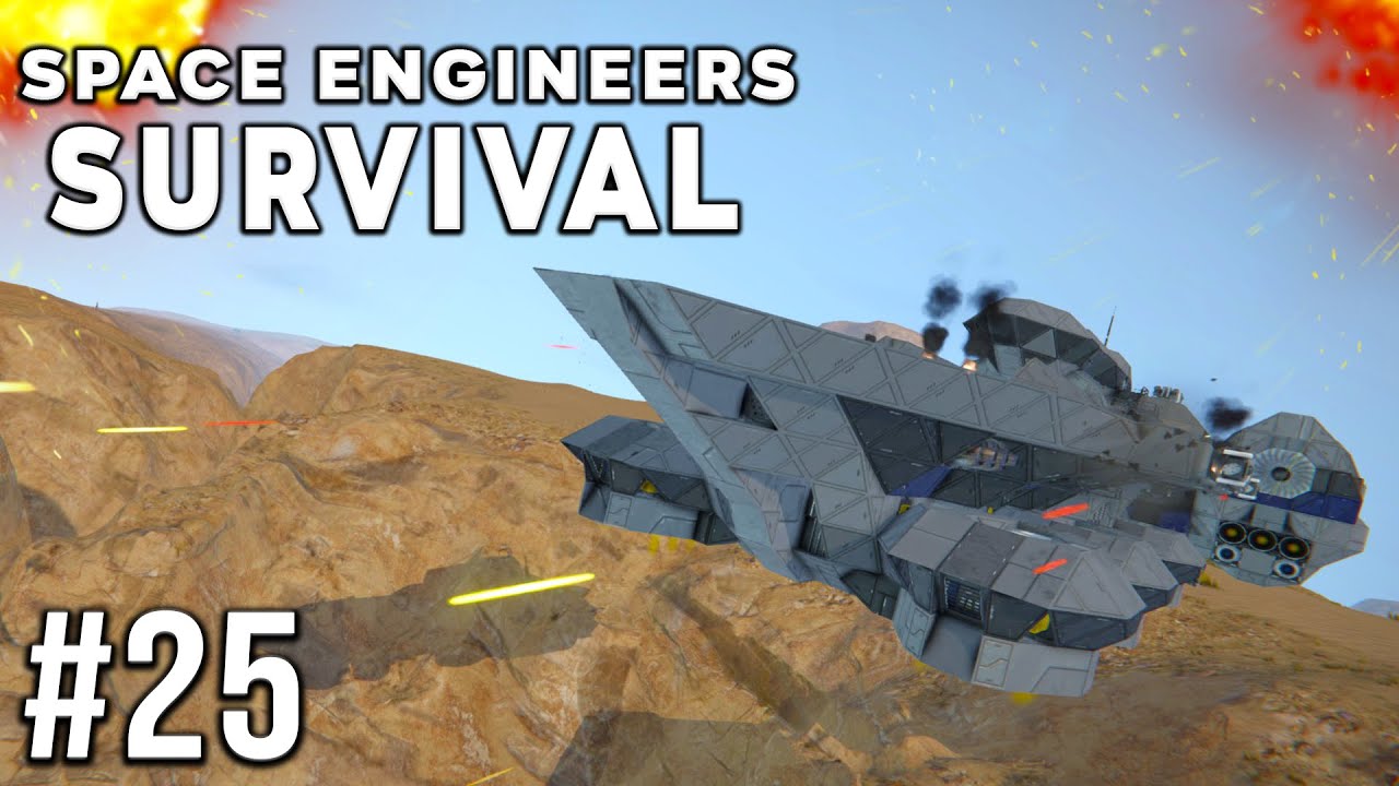 Space Engineers - Survival Ep #25 - Helicarrier STRIKE! - YouTube