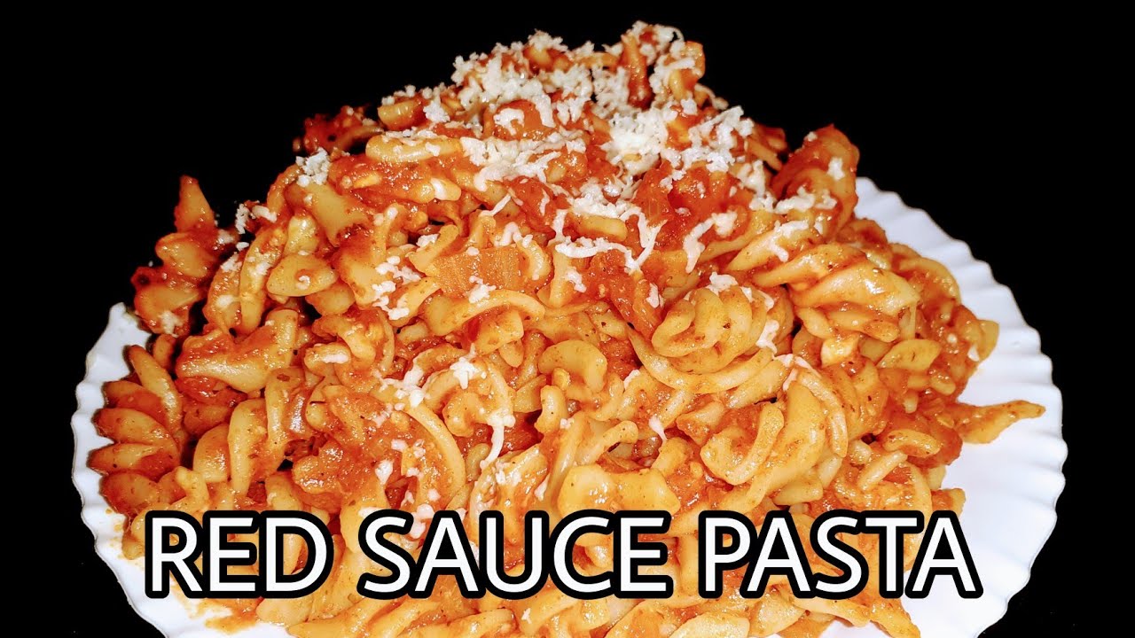 Red Sauce Pasta Recipe with Homemade Sauce रेड सॉस पास्ता रेसिपी Italian Pasta Tomato Sauce
