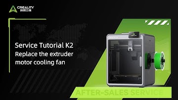 Service Tutorial K2 Replace the extruder motor cooling fan
