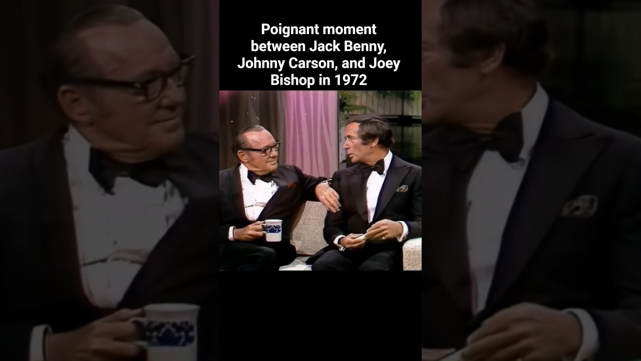 Трогательный момент между Джеком Бенни, Джоуи Бишопом и Джонни Карсоном в 1972 году 