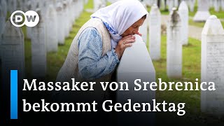 Einführung eines weltweiten Gedenktags zum Völkermord von Srebrenica beschlossen | DW Nachrichten