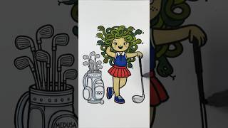 Medusa ⛳️ #coloring #asmr #olympics