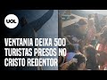 Nuvem Rolo E Ventania De 70 Km H Deixam 500 Turistas Presos No Cristo Redentor Veja Vídeos 