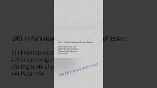 Physiotherapy MCQ | Question 240 |