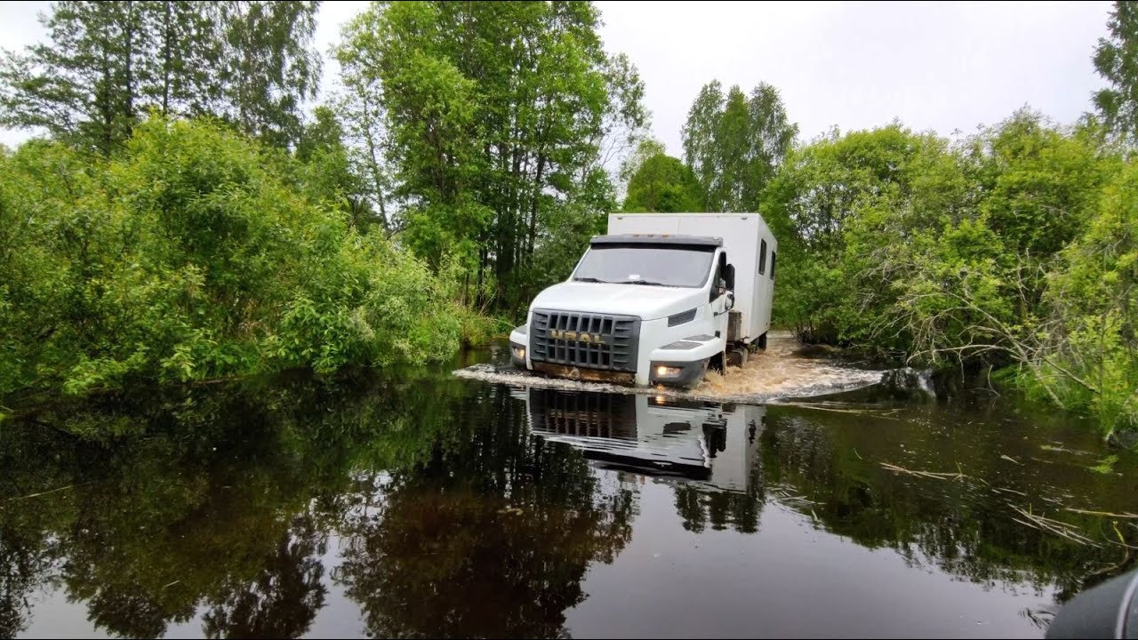 Урал некст 4х4 и Садко некст, на суровой технике по дорогам и ...