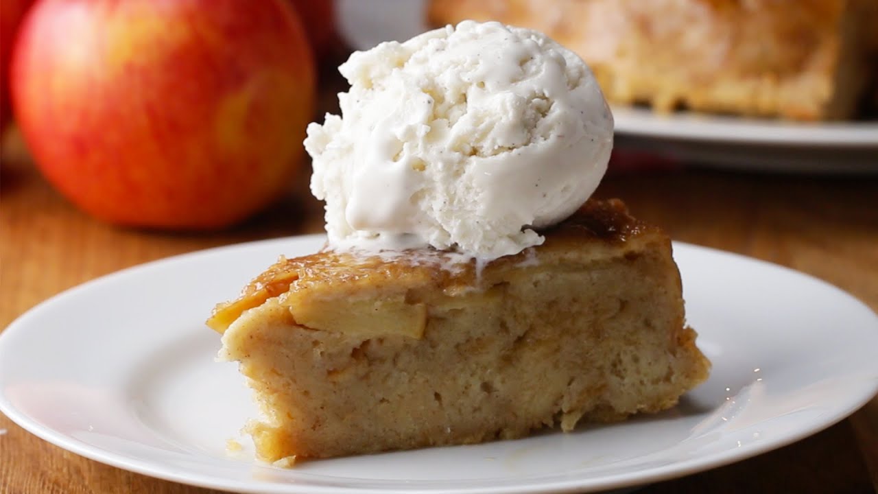 Upside-Down Apple Pie Bread Pudding - YouTube